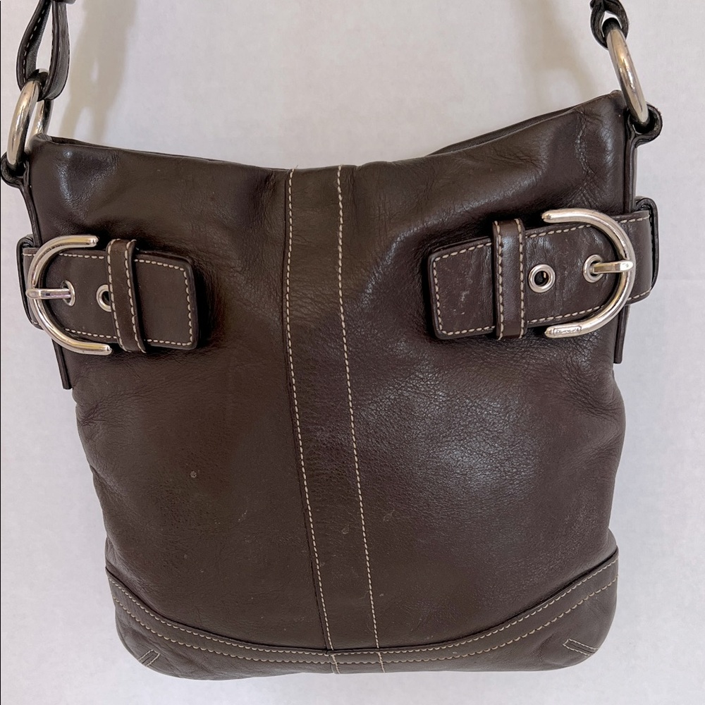 Vintage Coach Soho Slim Shoulder Bag - Chocolate Brown